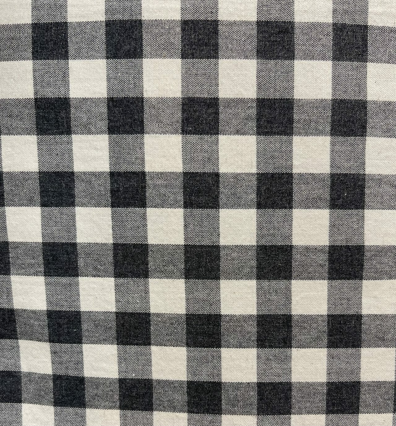 Tela algodón - Cuadros grandes vichy negro (9,50€/metro) - MORENTE Tejidos  y Vestidos