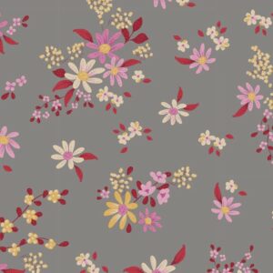 Tela Tilda Daisyfield Grey