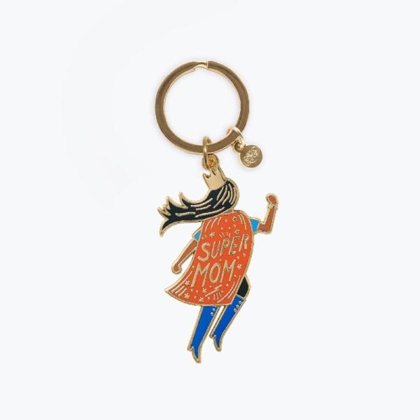 llavero rifle paper super mom keychain ekm007 01