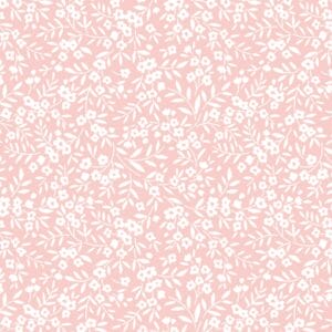 Canvas Loneta Impermeable Flores Mini rosa