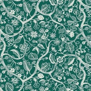 Tree of Cascading Leaves Green Quilting Liberty Fabrics