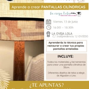 Taller PANTALLAS LÁPARAS