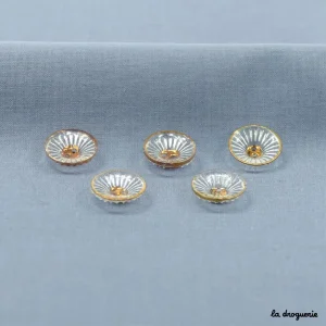 Botones cristal y oro