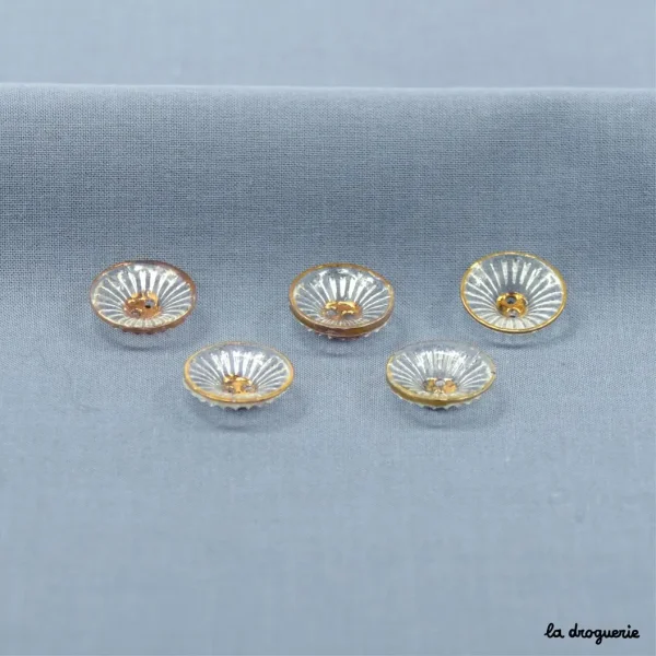 Botones cristal y oro