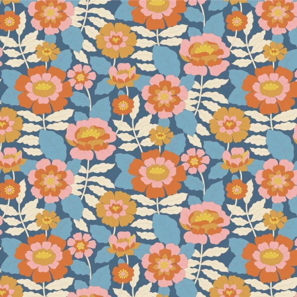 Tela Tilda Wallflower Beverly Blue