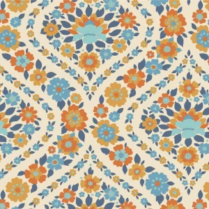 Tela Tilda Wallflower Bianka blue