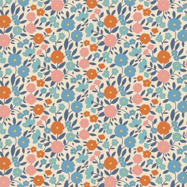 Tela Tilda Wallflower Janice Blue