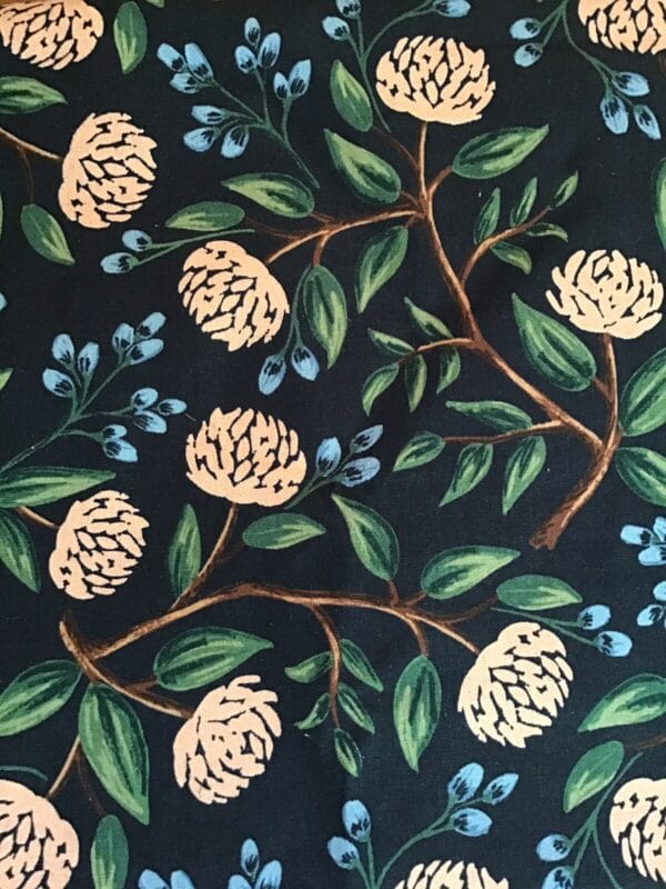 Loneta Wildwood Navy Peonies Rifle Paper Co.