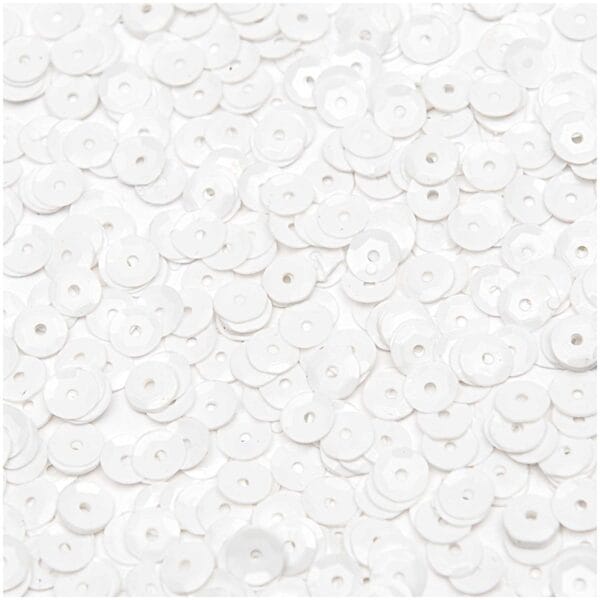 Lentejuelas Bowl 7 mm Blanco