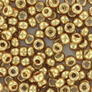 MIYUKI seed beads 8/0 24Kt Gold Plated