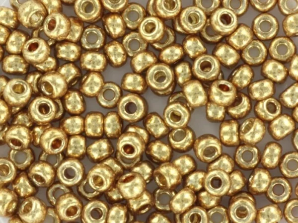 MIYUKI seed beads 8/0 24Kt Gold Plated