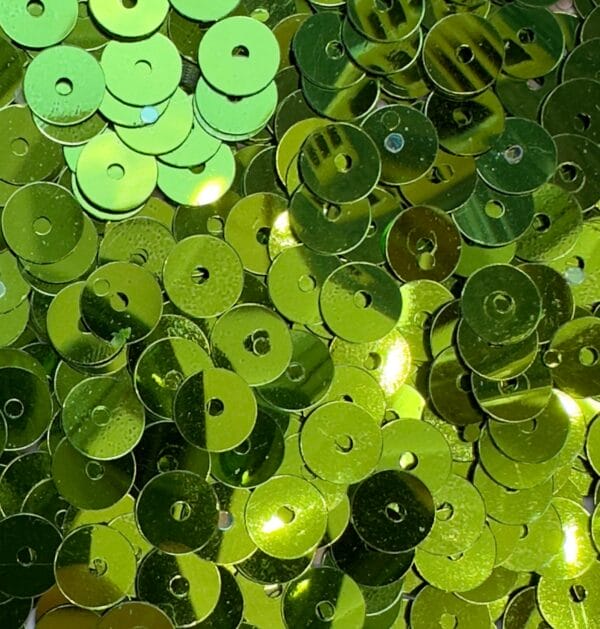 Lentejuelas Disco 7 mm Verde Hoja