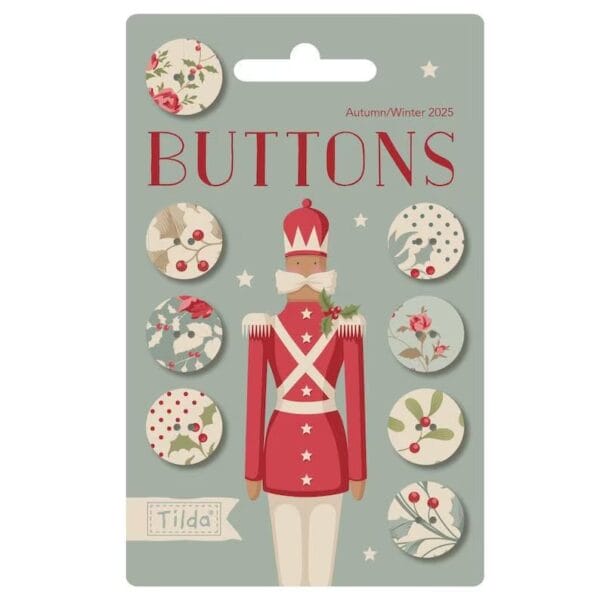 Botones Tilda Merry Christmas Cascanueces
