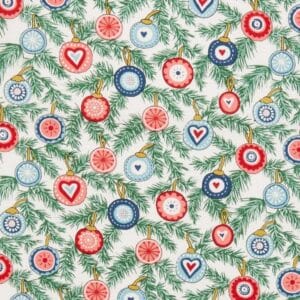Festive Baubles Lasenby Liberty Quilting Cotton