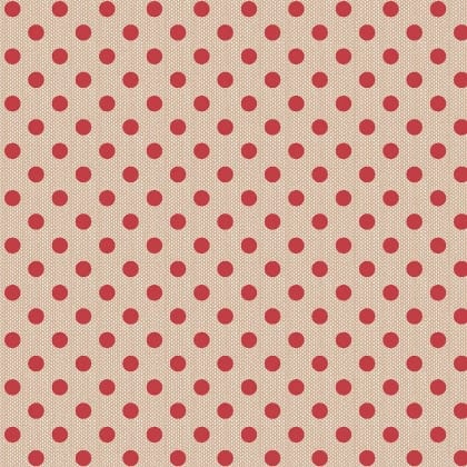 Tela Tilda Creating Memories Polkadot Red