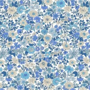 Liberty Emily Annabelle Blue Quilting Cotton