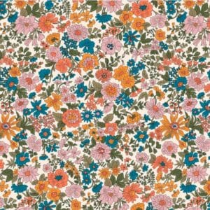 Liberty Emily Annabelle Orange Cotton