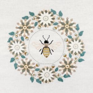 Kit Corona floral y abeja