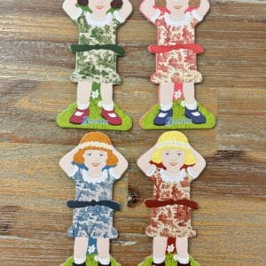 Organizador hilos y cintas Sajou Little Girls Toile de Jouy