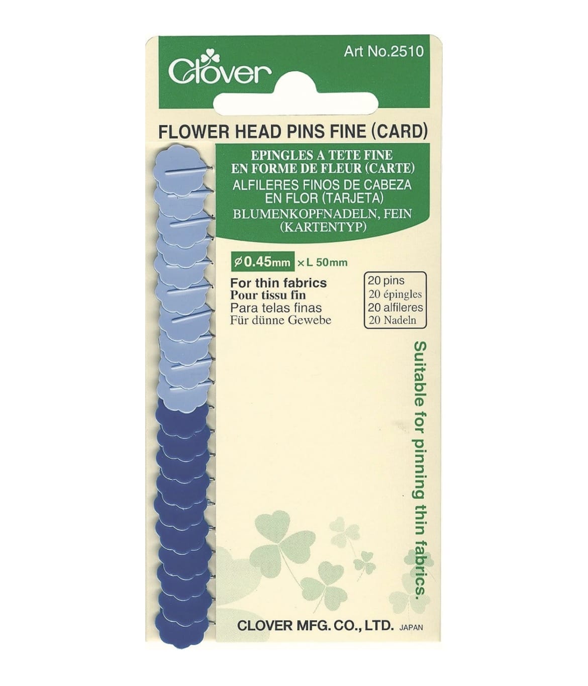 Alfileres Cabeza de Flor Clover