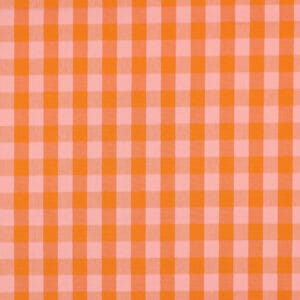 Tela Vichy naranjas