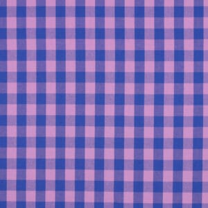 Tela Vichy azul y rosa