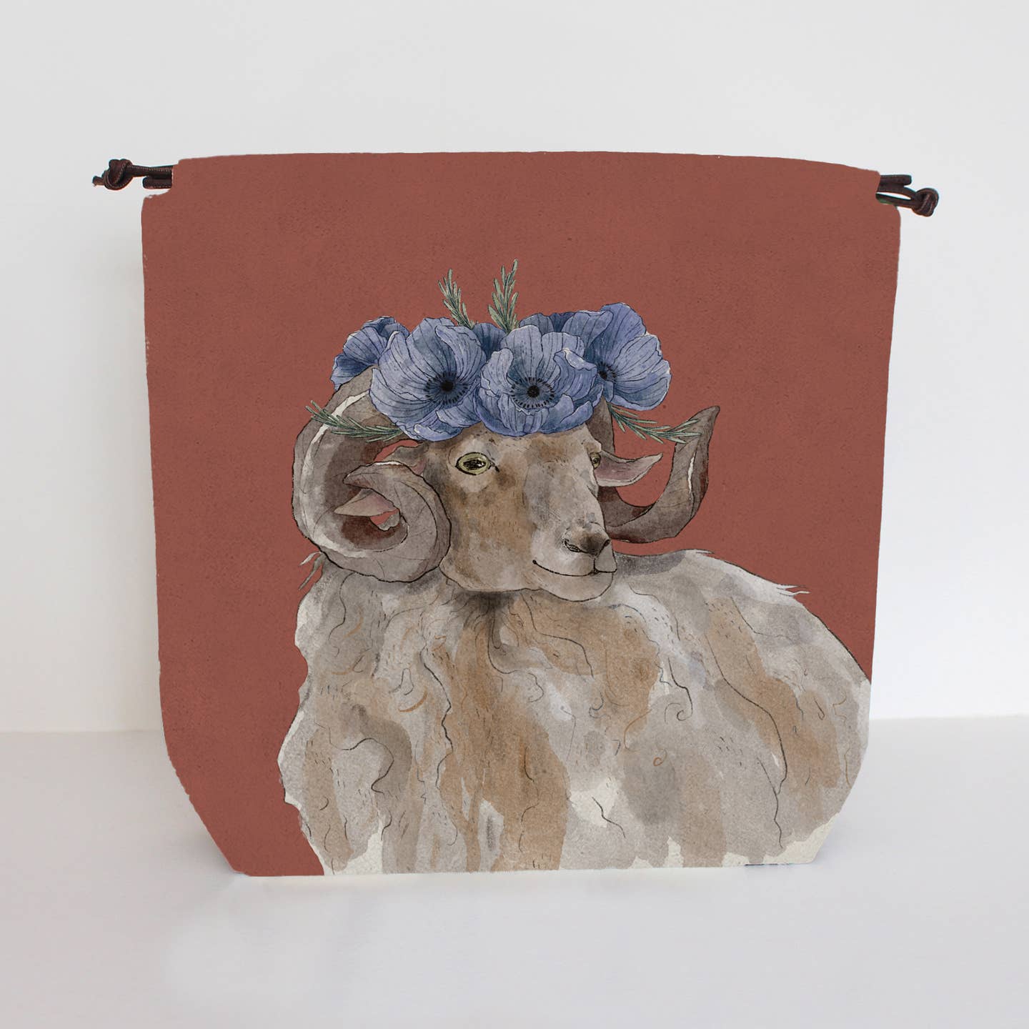 Lou The Sheep Red bolsa de proyecto The Blue Rabbit House