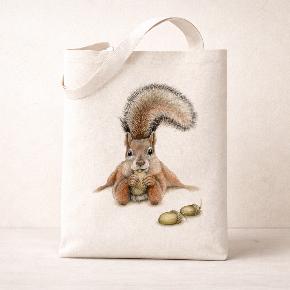 Tote bag Sebastián la ardilla