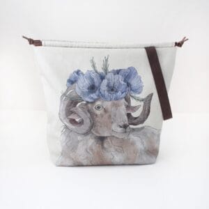 Lou The Sheep Beige bolsa de proyecto The Blue Rabbit House