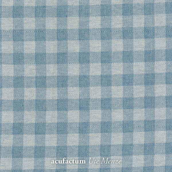 Tela Algodón Tejido cuadros azul Acufactum