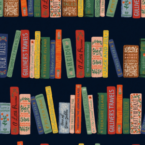 Tela Book Club Navy Rifle Paper Co.