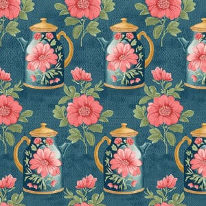 Tela Tea Teapot Navy