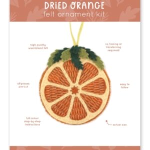 Kit fieltro naranja Kiriki
