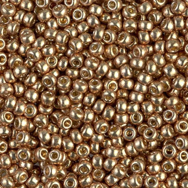 MIYUKI seed beads 8/0 Duracoat Galvanized Champagn